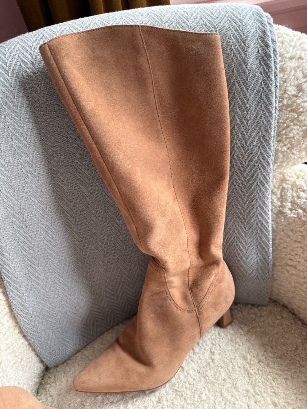 Naturalizer Deesha Suede Knee-high Boots in Tan - Picture 16 of 16
